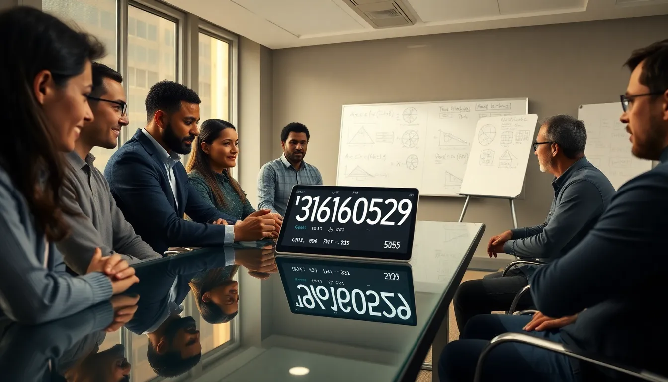 team discussing the mathematical significance of the number 3791760529.